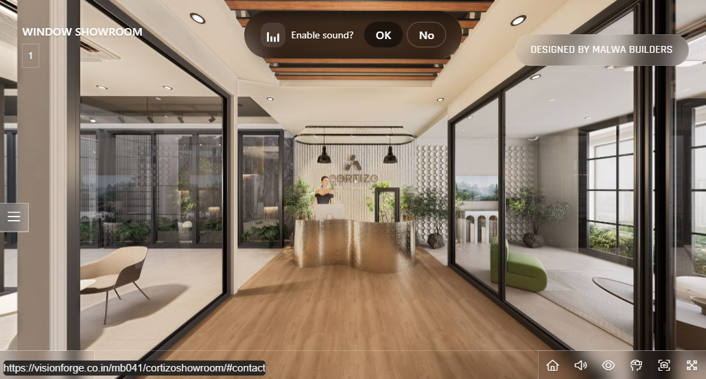 Malwa Builders 360° window showroom preview